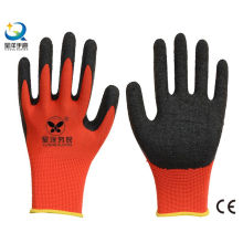 13G Polyester Shell Latex Palm Coated Safety Glove